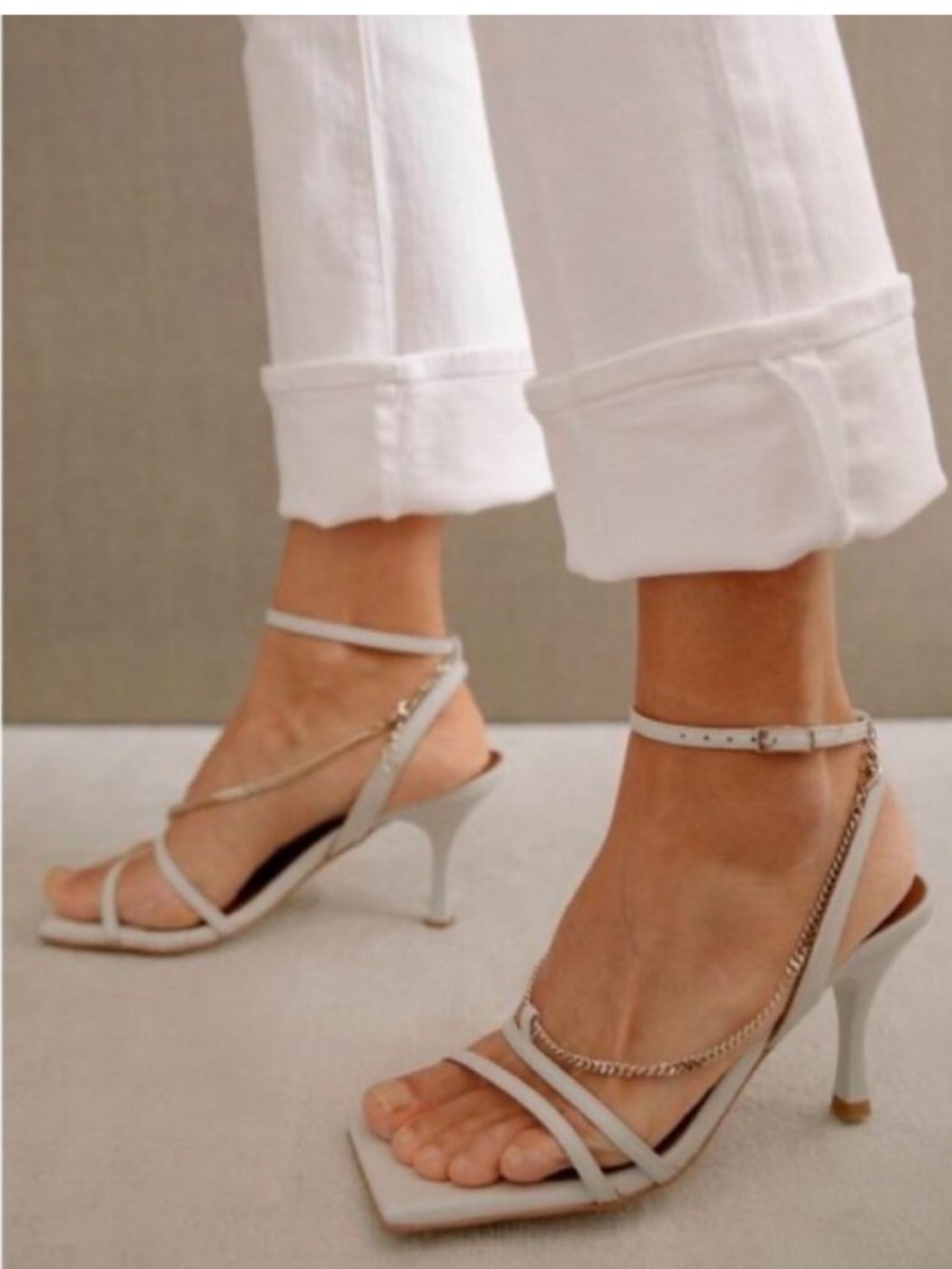 Alohas White Heels 38